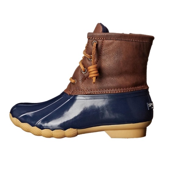 New In Box Sperry Saltwater Rain Boot, Navy, Size 6 Big Kid - Picture 6 of 9